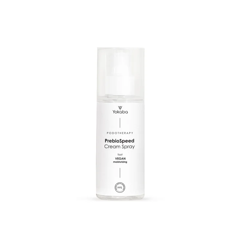 PrebioSpeed Cream Spray Foot Vegan Moisturizing Podotherapy Yokaba 150 ml
