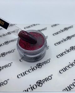 5611 CUCCIO Puder Tytanowy Black With Red Glitter 14 g