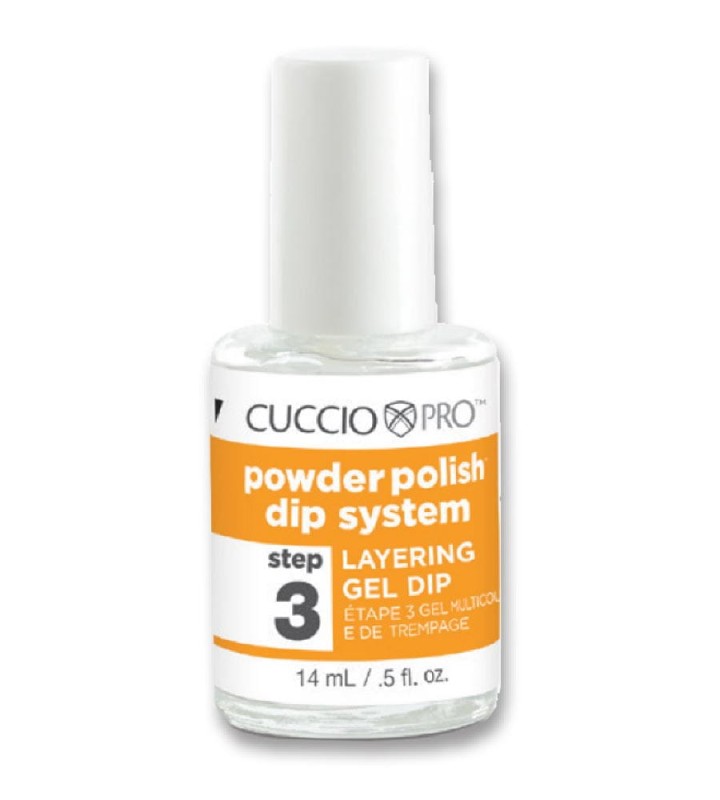 CUCCIO Klej - żel (baza) międzywarstwowy do manicure tytanowego 14 ml krok 3