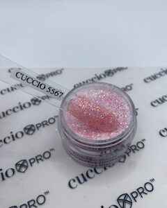 5567 CUCCIO Puder Tytanowy Soft Pink Glitter 14g