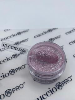 5600 CUCCIO Puder Tytanowy Pink Silver Glitter 14g