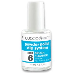 CUCCIO płyn do mycia pędzelków manicure tytanowy 14 ml  krok 6