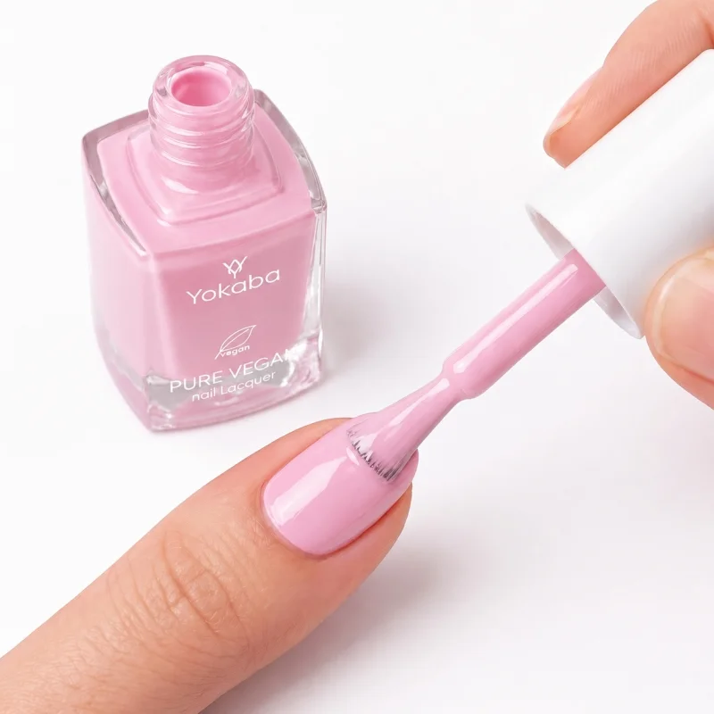 03 sweet pink lakier klasyczny PURE VEGAN YOKABA 10ml nowa kolekcja - obrazek 2